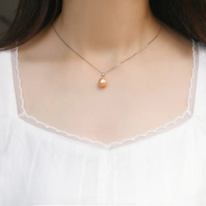 Freshwater Pearl 925 Silver Pendant Necklace for Women