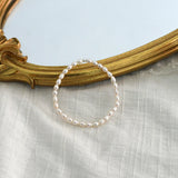 Freshwater Pearl Bracelet 925 Silver Bead Jewelry Women