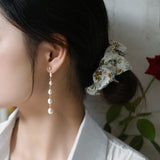 Freshwater Pearl Tassel Earrings 925 Sterling Silver Gift