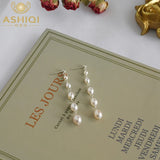 Freshwater Pearl Tassel Earrings 925 Sterling Silver Gift