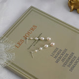 Freshwater Pearl Long Tassel Earrings 925 Sterling Silver Jewelry Gift
