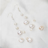 Baroque Pearl Bohemian Earrings 925 Silver Tassel Dangle for Women