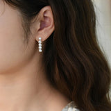 Baroque Pearl Earrings 925 Sterling Silver Jewelry