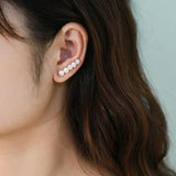 Freshwater Pearl Baroque Earrings 925 Sterling Silver Jewelry for Women