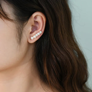 Baroque Pearl Earrings 925 Sterling Silver Jewelry