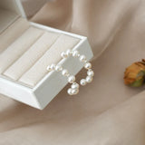 ASHQI Freshwater Pearl Earrings 925 Sterling Silver Women's Jewelry