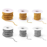 Stainless Steel Beaded Cable Link Clip Beads Chain Necklaces Charms Jewelry