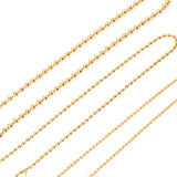 Stainless Steel Beaded Cable Link Clip Beads Chain Necklaces Charms Jewelry