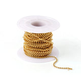 Stainless Steel Beaded Cable Link Clip Beads Chain Necklaces Charms Jewelry