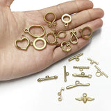 10 Sets Steel Stainless Steel OT Buckle Hooks Clasps For DIY Jewelry Making