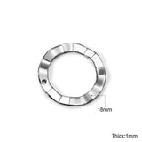 100 Pcs Stainless Steel Hollow Out Pendant Jewelry Making Supplies