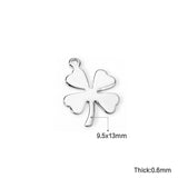 100 Pcs Stainless Steel Heart Charm Pendant for DIY Jewelry Making