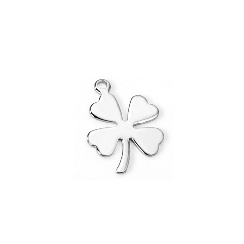 100 Pcs Stainless Steel Heart Charm Pendant for DIY Jewelry Making