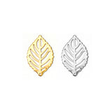 100 pcs Stainless Steel Leaf Pendant Silver Jewelry Making