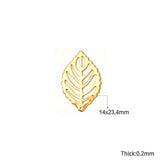100 pcs Stainless Steel Leaf Pendant Silver Jewelry Making