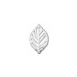 100 pcs Stainless Steel Leaf Pendant Silver Jewelry Making