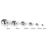 100Pcs Stainless Steel Beads for Necklace Bracelet DIY