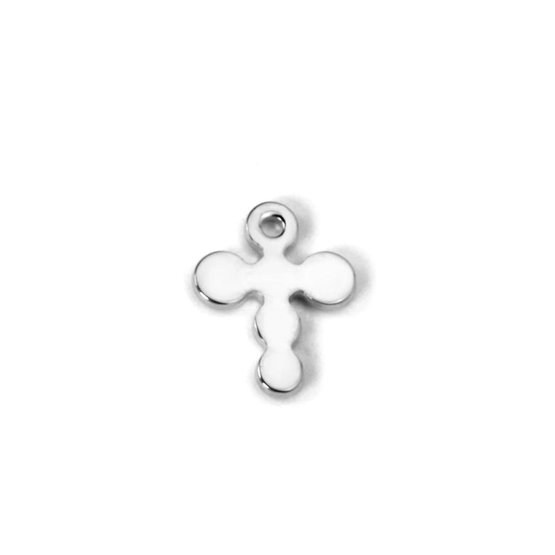 100Pcs Stainless Steel Sliver Charms Necklace Bracelet Diy