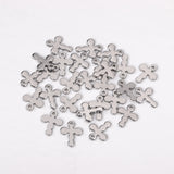100Pcs Stainless Steel Sliver Charms Necklace Bracelet Diy