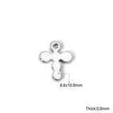 100Pcs Stainless Steel Sliver Charms Necklace Bracelet Diy