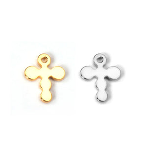 100Pcs Stainless Steel Sliver Charms Necklace Bracelet Diy