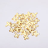 100Pcs Stainless Steel Sliver Charms Necklace Bracelet Diy