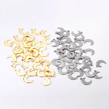 Moon Charms 316L Stainless Steel Necklace Bracelet Anklet Jewelry Making