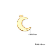 Moon Charms 316L Stainless Steel Necklace Bracelet Anklet Jewelry Making