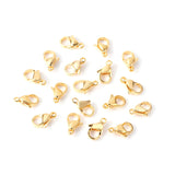 100Pcs Stainless Steel Pendant Bail Clasps And Lobster Hooks