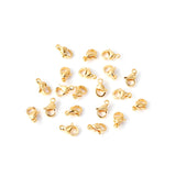 100Pcs Stainless Steel Pendant Bail Clasps And Lobster Hooks
