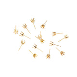 100pcs Stainless Steel Earring Setting for Jewelry Making
