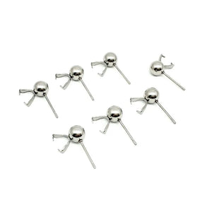 100pcs Stainless Steel Round Ball Ear Acupuncture Earrings