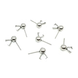 100pcs Stainless Steel Round Ball Ear Acupuncture Earrings