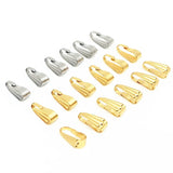 100pcs Stainless Steel Glossy Clips Necklace Hooks for Jewelry Making