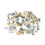 100pcs Stainless Steel Glossy Clips Necklace Hooks for Jewelry Making