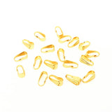 100pcs Stainless Steel Glossy Clips Necklace Hooks for Jewelry Making