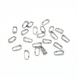 100pcs Stainless Steel Glossy Clips Necklace Hooks for Jewelry Making