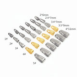100pcs Stainless Steel Glossy Clips Necklace Hooks for Jewelry Making