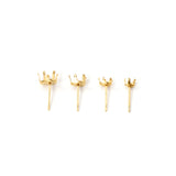 100pcs 316L Stainless Steel Water Drop Earring Base for DIY Jewelry Making