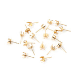 100pcs 316L Stainless Steel Water Drop Earring Base for DIY Jewelry Making