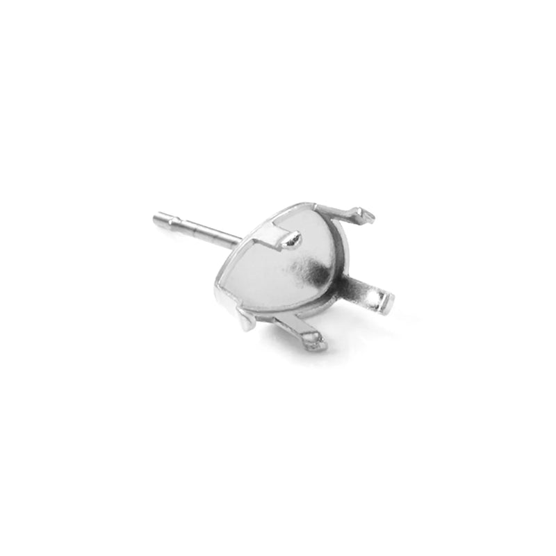 100pcs 316L Stainless Steel Water Drop Earring Base for DIY Jewelry Making