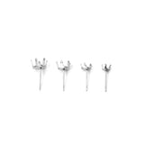 100pcs 316L Stainless Steel Water Drop Earring Base for DIY Jewelry Making