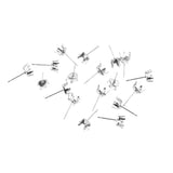 100pcs 316L Stainless Steel Water Drop Earring Base for DIY Jewelry Making
