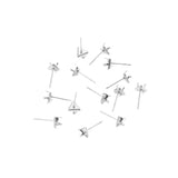 100pcs Triangle Earring Base Stainless Steel Setting