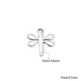 Dragonfly Pendant Stainless Steel Animal Charm For Jewelry Making