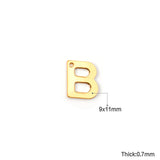 10Pcs/Lot 26 Letter Charms A-Z Stainless Steel For Necklace and Bracelets