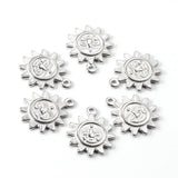 10Pcs/Lot Sun Pendant Human Face Charms for Necklace DIY Jewelry Making