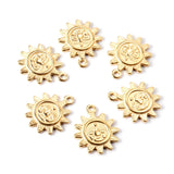 10Pcs/Lot Sun Pendant Human Face Charms for Necklace DIY Jewelry Making