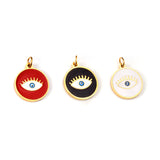 10pcs Stainless Steel Eye Pendants for Jewelry Making
