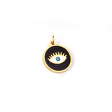 10pcs Stainless Steel Eye Pendants for Jewelry Making